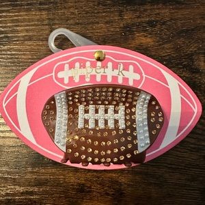 Piper K Jeweled Football Clip